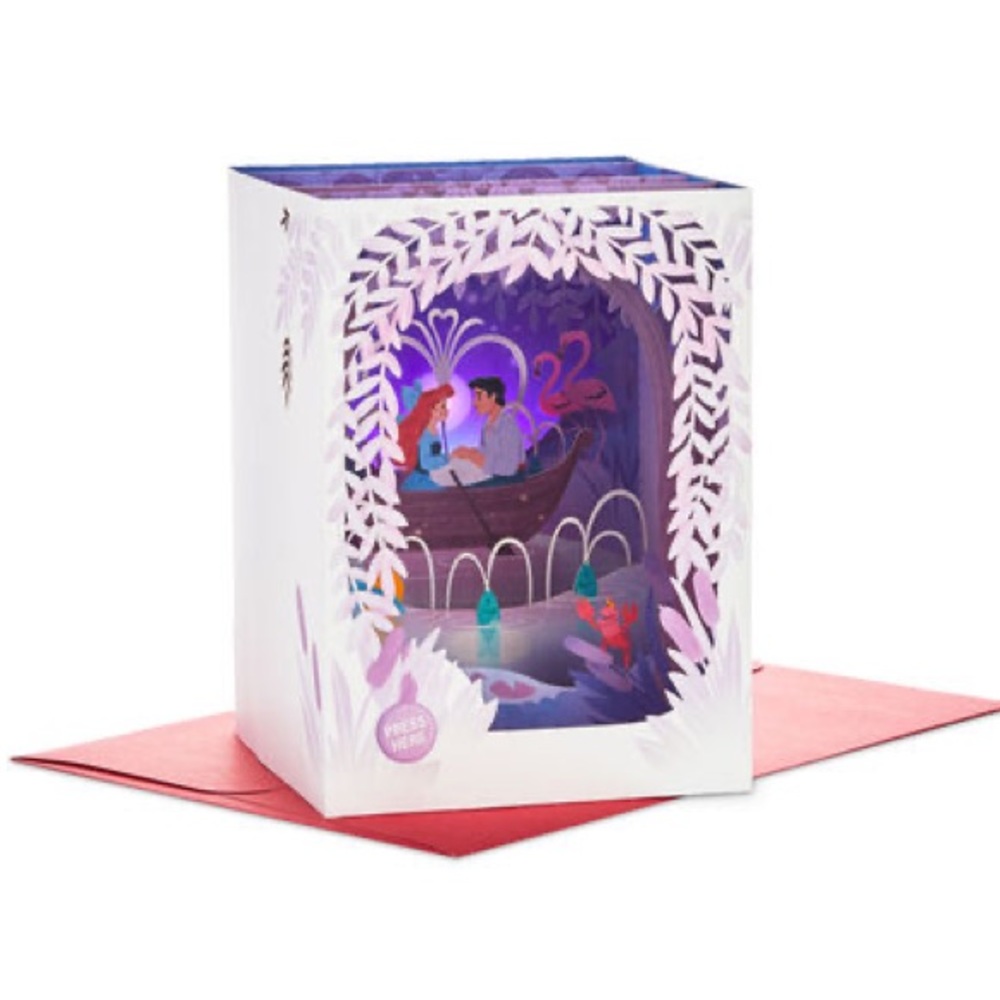 The Little Mermaid, Hallmark Paper Wonder Pop-Up Card with Envelope